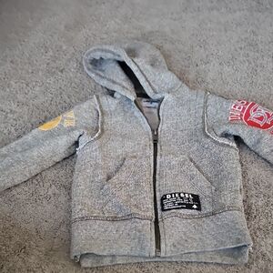 Diesel Kids Hoodie with Red and Yellow Accents